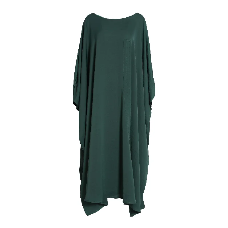 Fahm Women's Dark Green Dress, Free Size